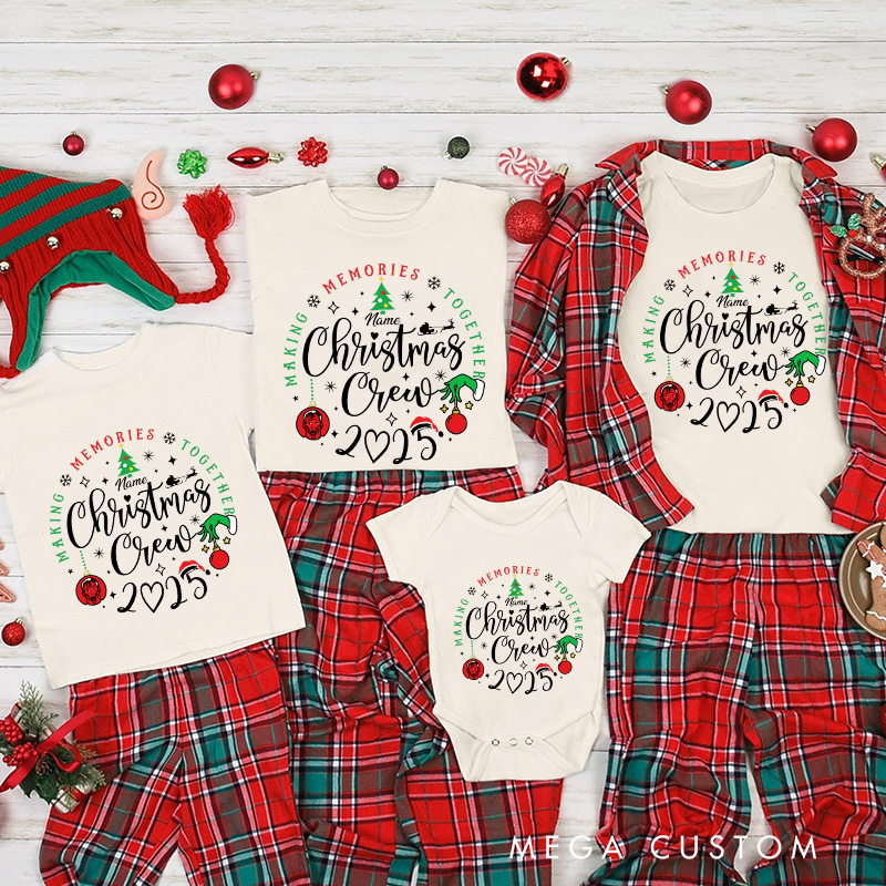 Personalized Classic Christmas Movie Inspired Christmas Crew Family Matching Shirts Group Shirts Movie Holiday Shirt