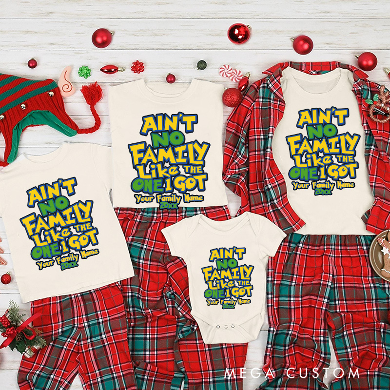 Personalized Poket Inspired No Family Like The One I Got Christmas Family Matching Shirts Group Shirts Gamer Holiday Shirt