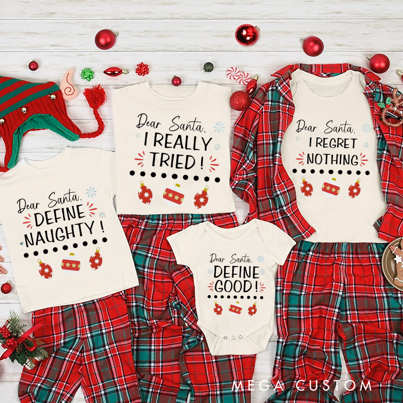 Personalized Dear Santa Family Christmas Matching Matching Family Christmas Shirts Family Holiday Family Christmas Shirts