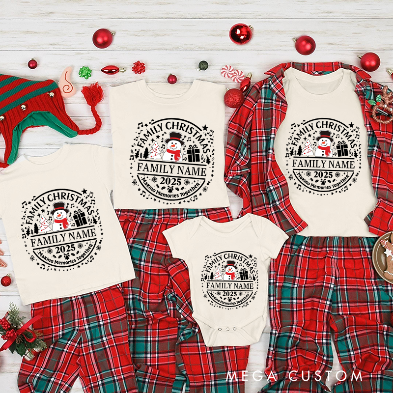 Personalized Family Matching Christmas Shirt Family Christmas Making Memories Together Shirt Family Christmas Matching Tee Christmas Gift