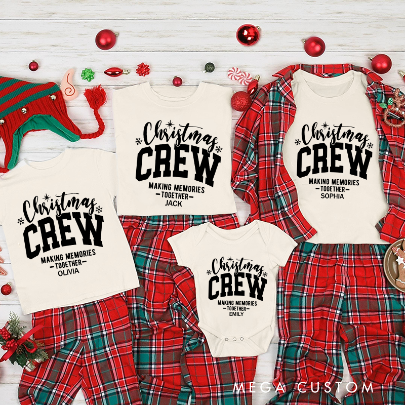 Personalized Family Matching Christmas Crew Shirt Family Matching Christmas Tees and Gift