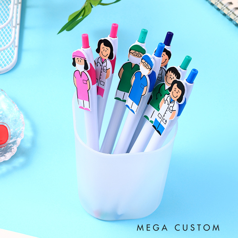 Personalized Nurse Character Pens Custom Nurse Name Pens Nurse Appreciation Gift