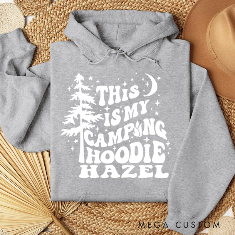 Personalized This Is My Camping Hoodie Camping Family Hoodie Adventure Hoodie Gift for Camping Outdoors Nature Lover
