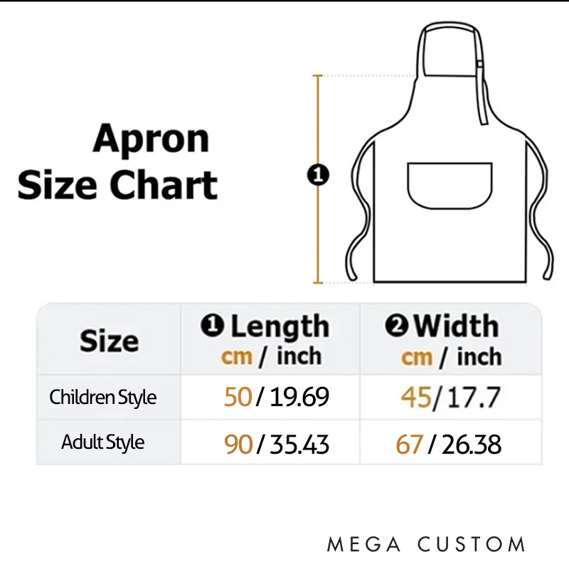 Personalized Christmas Penguin Biscuit Initial Kid Adult Baking Apron with Name and Front Pocket Birthday Christmas Gift for Kids Family