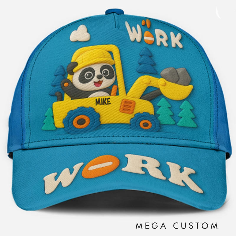 Personalized Cute Excavator Kid Classic Cap Children's Gift Birthday Gift Party Gifts