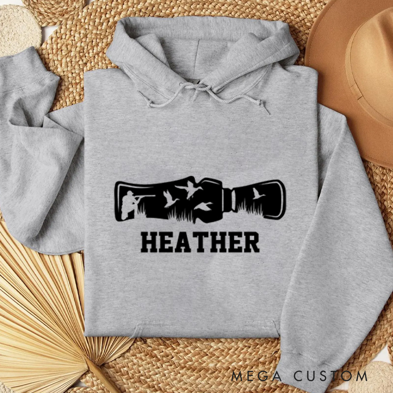 Personalized Duck Hunting Sweatshirt Duck Hunter Sweatshirt Hunting Season Sweatshirt Adventure Duck Sweatshirt Hunting Lover Gift