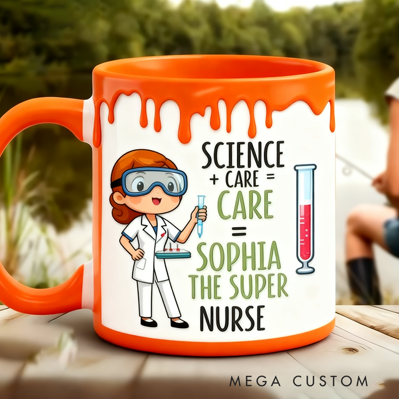 Personalized Nurse Mugs Custom The Super Nurse Design Mug Registered Nurse Mug