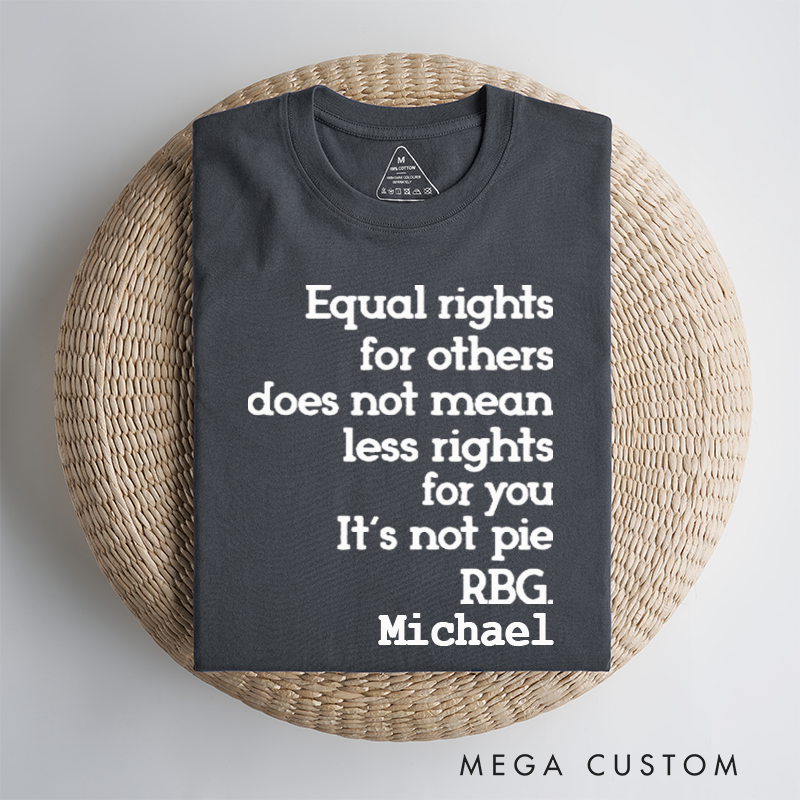 Personalized Classic Car T-Shirt Custom Equal Rights Design T-Shirt Citizen Rights Tee