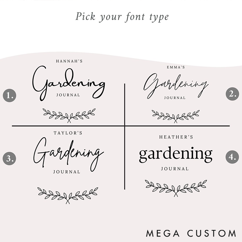 Personalized Gardening Journal Gift for Plant Lover Gift Garden Notebook Crazy Plant Lady Garden Journal for Plant Mom Homestead Gift for Mom