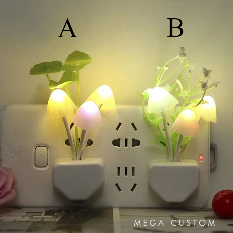Personalized Photo Night Light Custom Changing Lotus Leaf Mushroom Night Light Gift for Mom Family