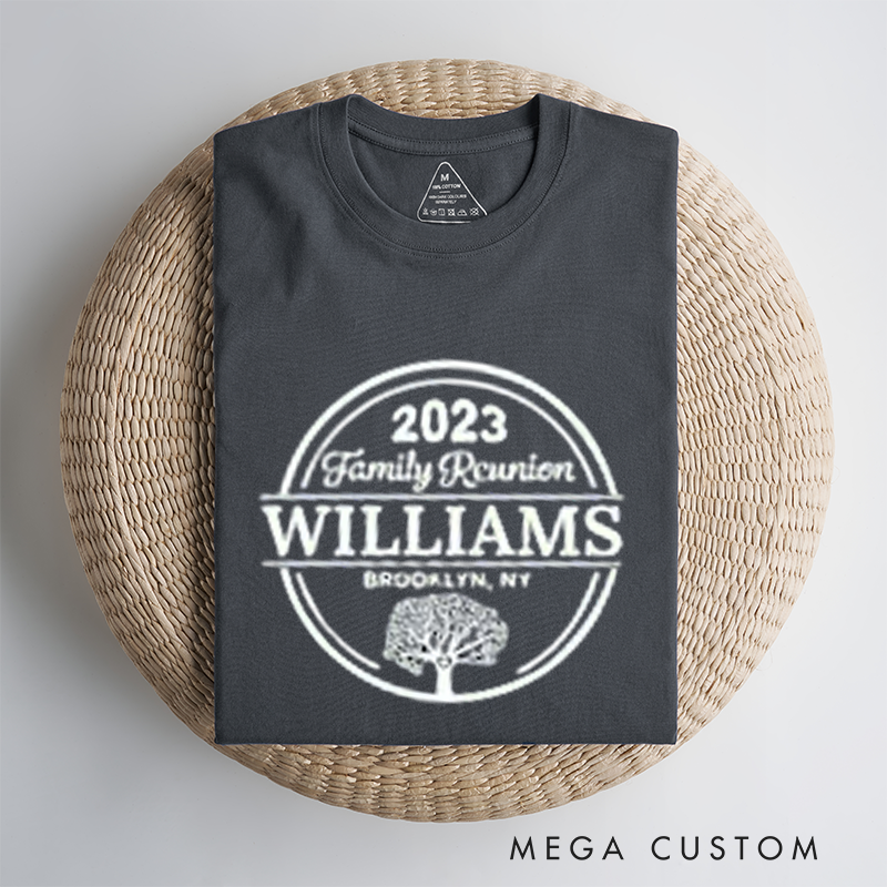 Personalized Matching Family Reunion Shirts With Names Celebrating Love and Togetherness Classic T-shirt