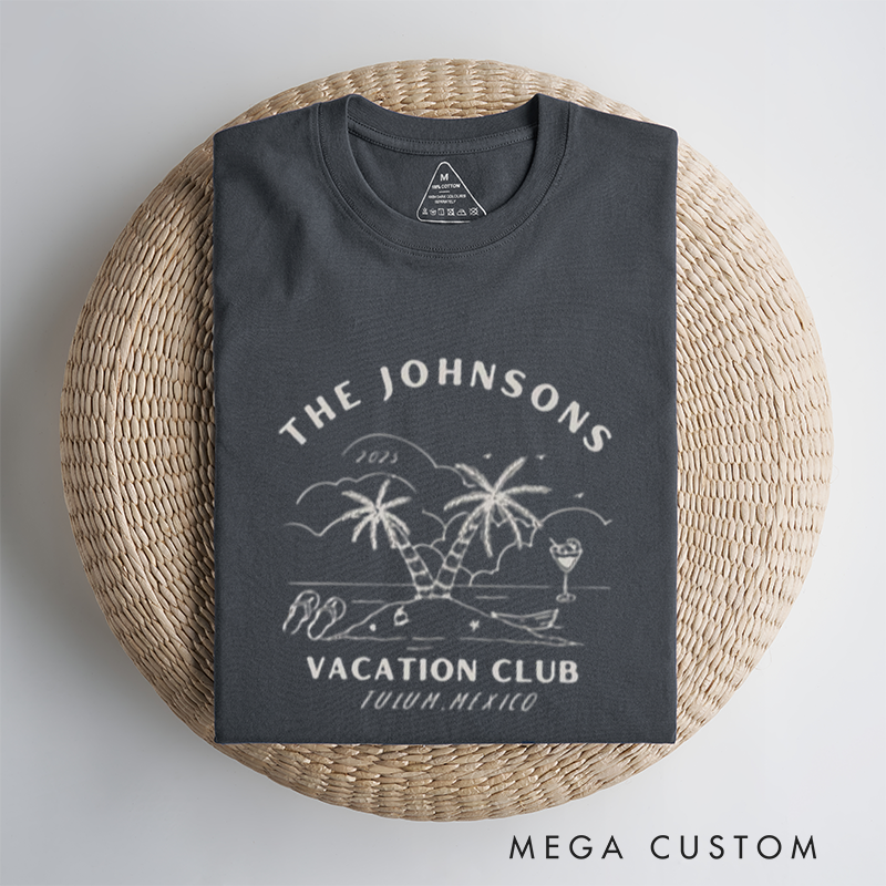 Personalized Comfort Colors Family Vacation Shirts and Beach Trip Summer Reunion Classic T-shirt