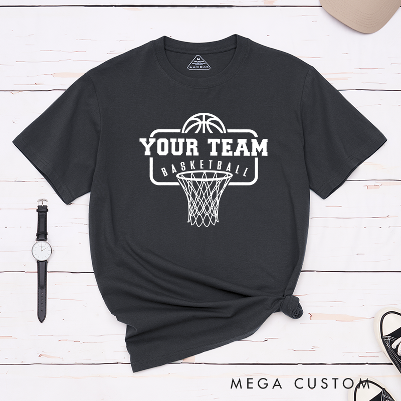 Personalized Basketball Uniform Style T-Shirt with Your Team Name