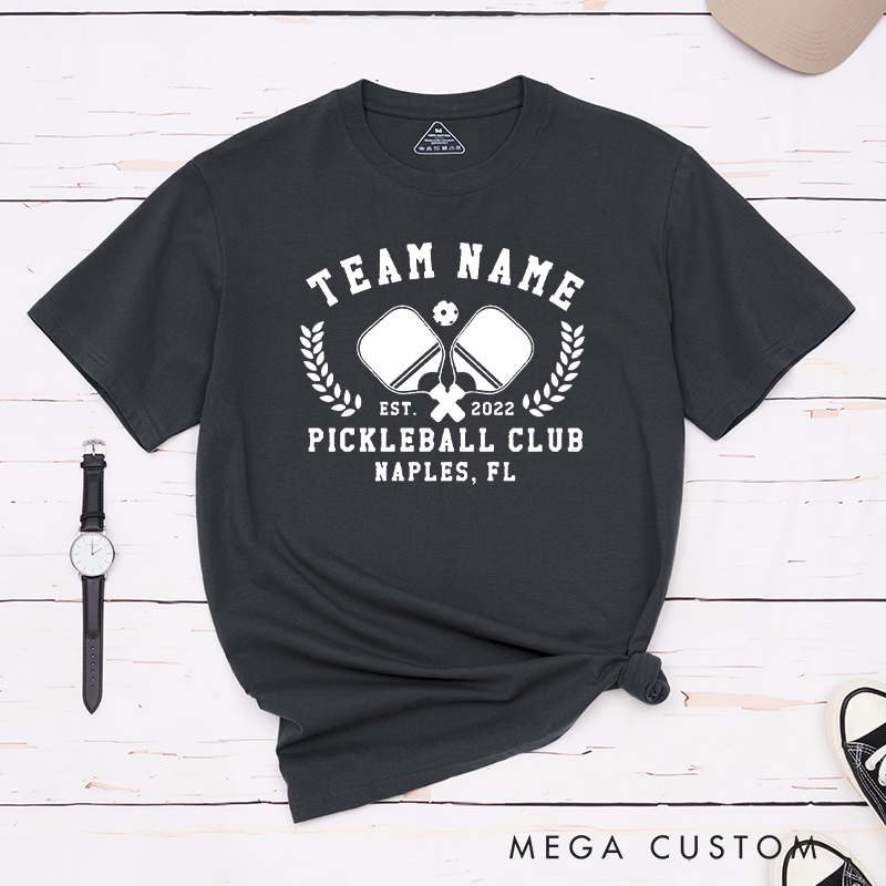 Personalized Pickleball Club T-Shirt - Represent Your Team in Style