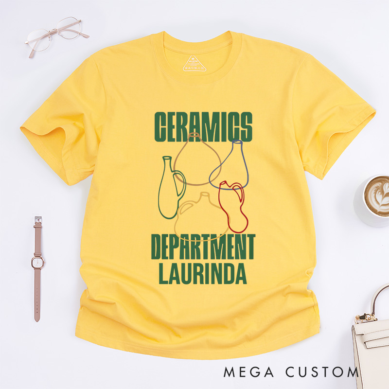 Personalized Ceramics Classic T-Shirts Pottery T-Shirt Ceramics Gift for Potter Pottery Gift 