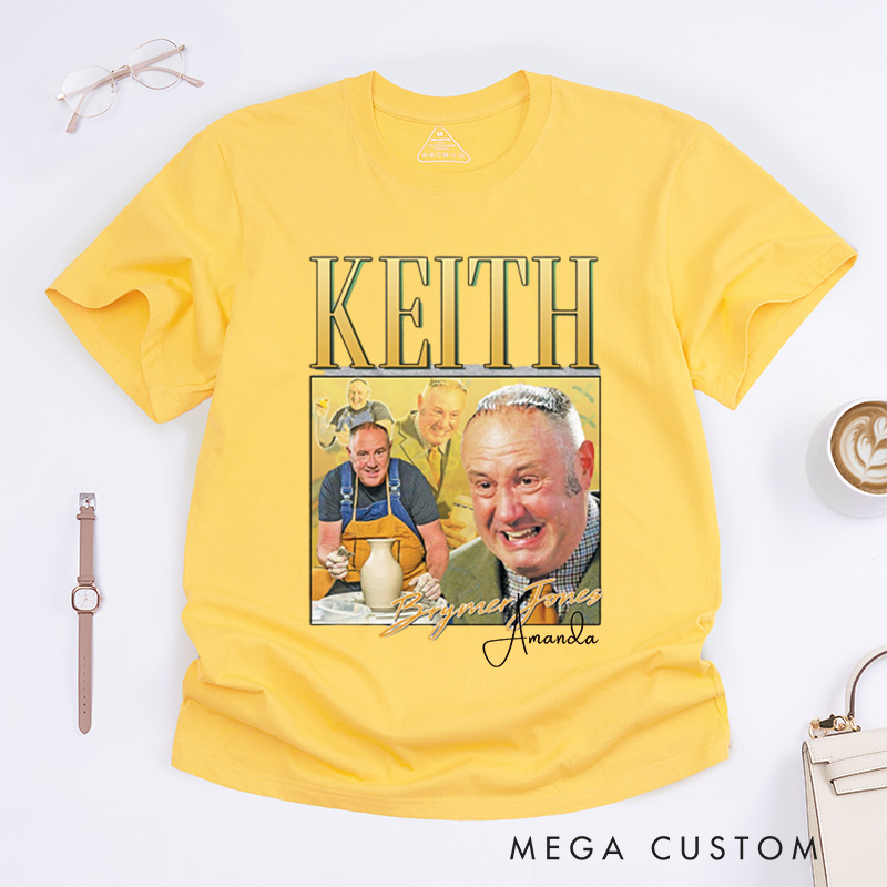 Personalized Keith Brymer Jones Tribute Classic T-Shirts for Pottery Enthusiasts 