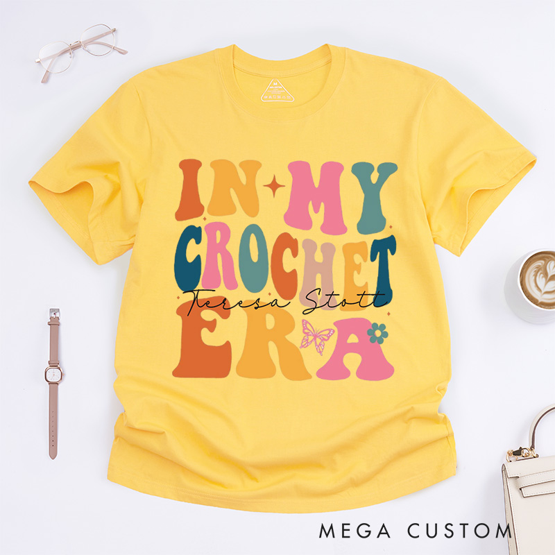 Personalized In My Crochet Era Classic T-Shirts Gifts for knitting Lovers