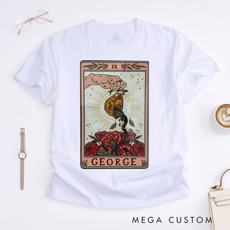 Personalized Tarot Lovers Classic T-Shirts The Tea Tarot Card T-shirts Gift Womens Mens Unisex