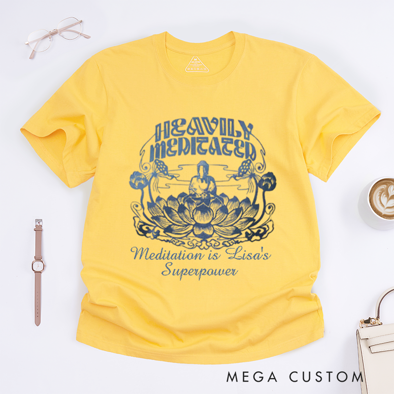 Personalized Beautiful Buddha T-Shirt Buddhist Meditation T-Shirt Buddhism Yoga Wear Buddhist T-Shirt Women Gift