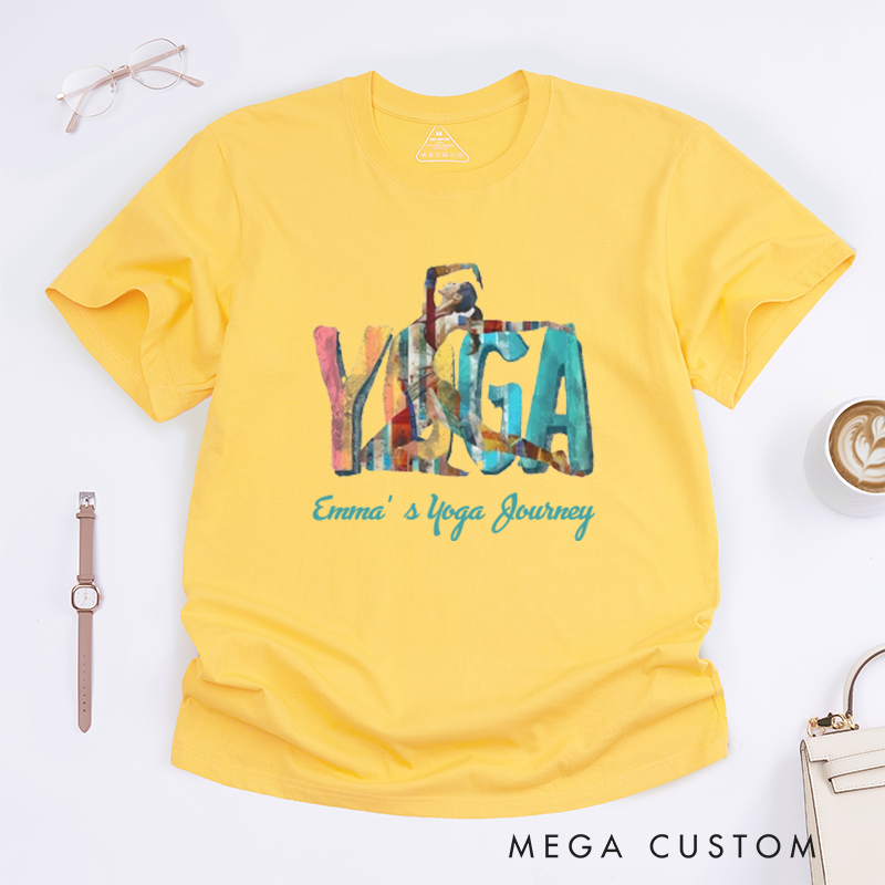 Personalized Yoga T-Shirt Motivational Inspirational T-Shirt Meditation T-Shirt Motivational T-Shirt Zen Clothing Yoga Clothes