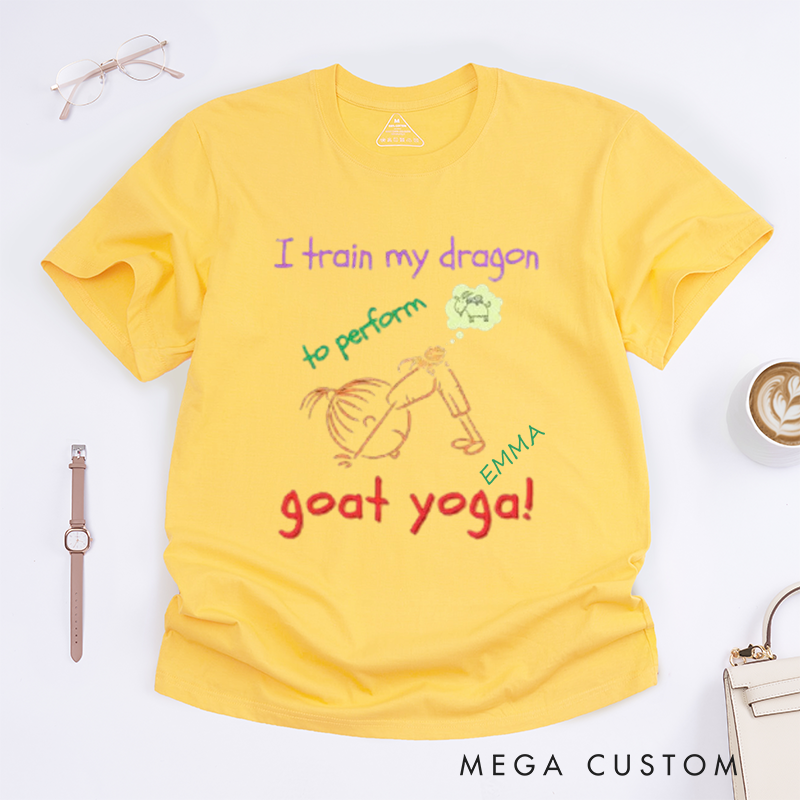 Personalized Yoga Girl T-Shirt Cartoon T-Shirt Yoga Lover T-Shirt Fun Yoga T-Shirt Yoga Instructor Yoga Gift