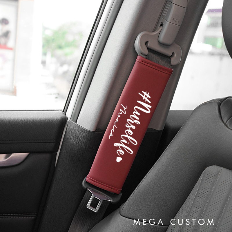 Personalized Nurse Seat Belt Cover Custom Name Car Seatbelt Cover Shoulder Seat Belt Gift