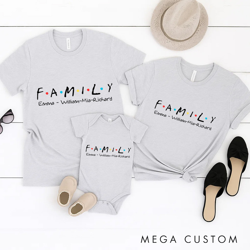 Personalized Classic TV Show Inspired Christmas Family Matching Shirts Group Shirts Movie Holiday Shirt