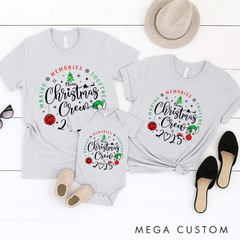 Personalized Classic Christmas Movie Inspired Christmas Crew Family Matching Shirts Group Shirts Movie Holiday Shirt