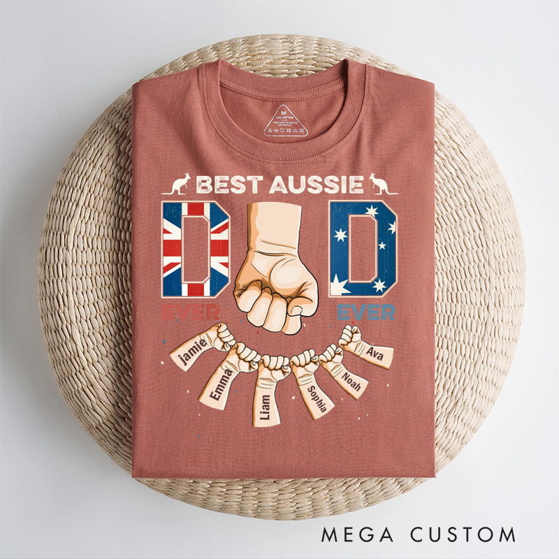 Personalized Best Aussie Dad Ever Ever Classic T-Shirt 