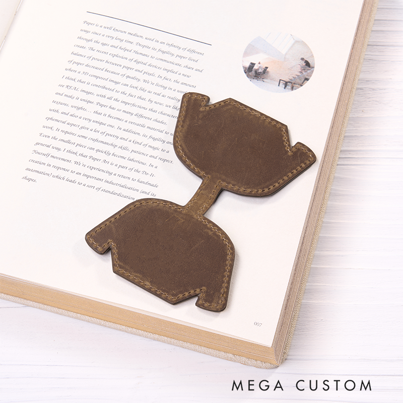 Personalized Leather Bookmark Nurse Cap Shaped Bookmark Custom Name Engraved Page Marker Thoughtful Gift for Nurses and Medical Professionals Unique Handmade Leather Accessory Nurse Accessories