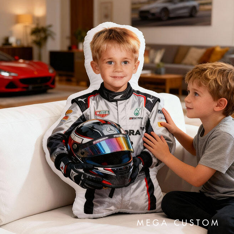 Personalized Face Portrait Pillow Best Gift for Car Enthusiasts