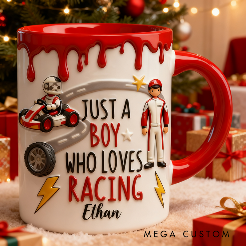 Personalized Racing Themed Mug Custom F1 mug Car Lover Mug Xmas Gift 