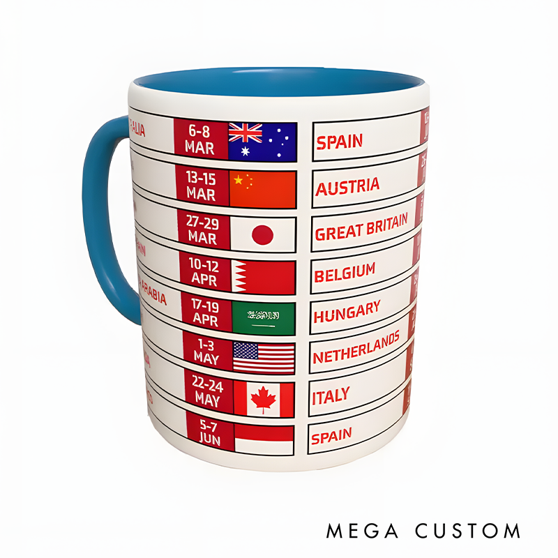 Personalized The Race Season 2026 Mug Racing Themed Mug Custom Racing Speed Lover Mug Xmas Gift 