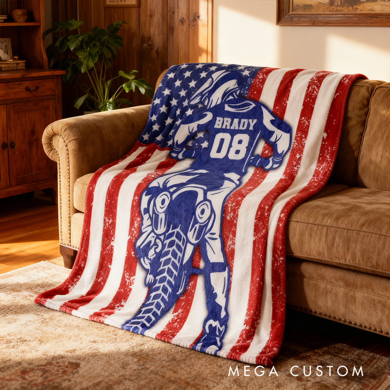 Personalized Blankets And Throws Dirt Bike Gifts Motocross Gifts Christmas Gifts For Men Gifts For Motorcycle Lovers