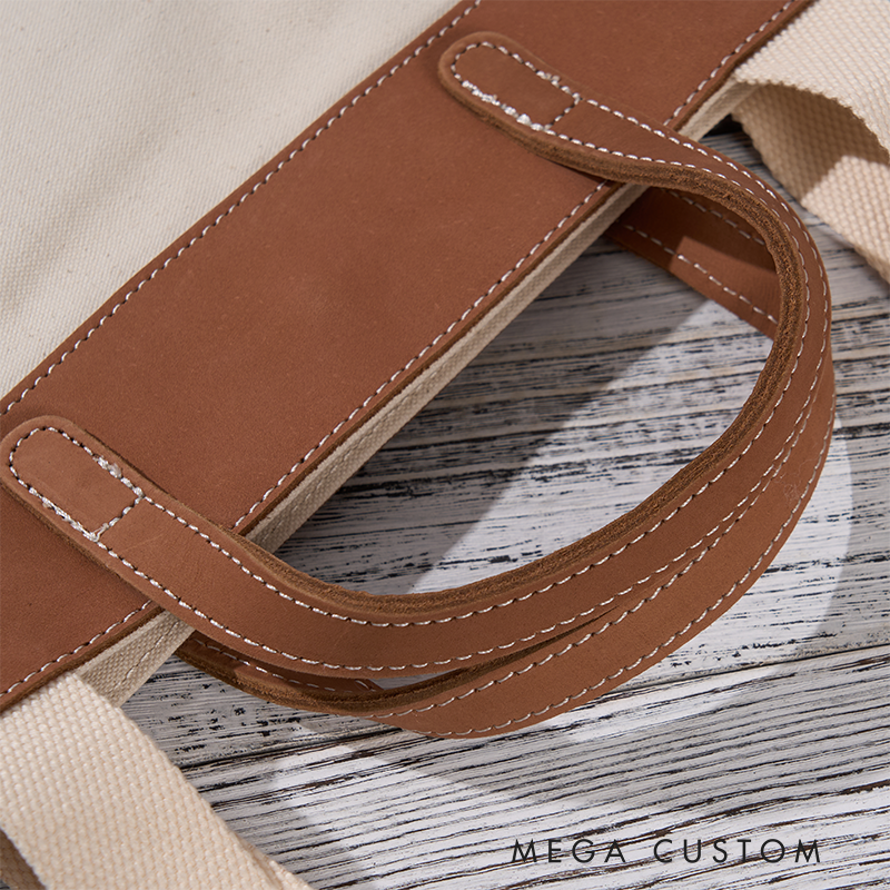 Personalized Canvas Tote Bag with Name Custom Name Bag Canvas Tote Bag Gift for Her Gift for Mother Wife