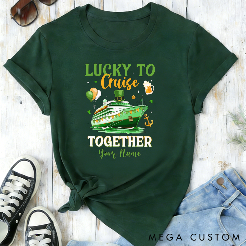 Personalized Cruising Together Classic T-shirts for St Patricks Day Saint Patricks Cruise Shirt St Pattys Day Cruise Gift Cruise Lover Gift