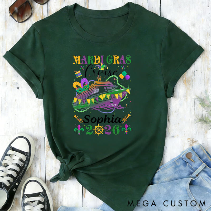 Mardi Gras Cruise 2026 Shirt, Mardi Gras Cruise Classic T-shirts, Mardi Gras Trip Classic T-shirts Mardi Gras Trip Apparel Cruise Lover Gift