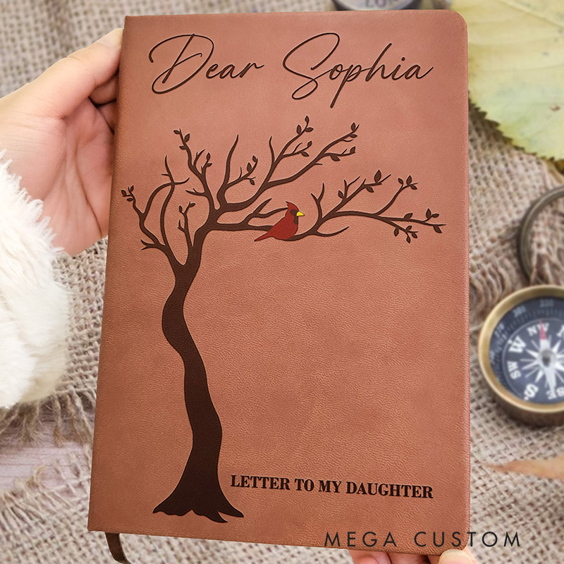 Personalized Leather Journal Memorial Letter To Beloved One Loss Sympathy Gift Remembrance Gift