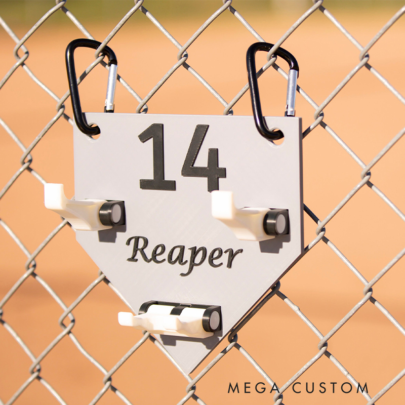 Personalized 3D Printed Dugout Organizer for Baseball and Softball Players   