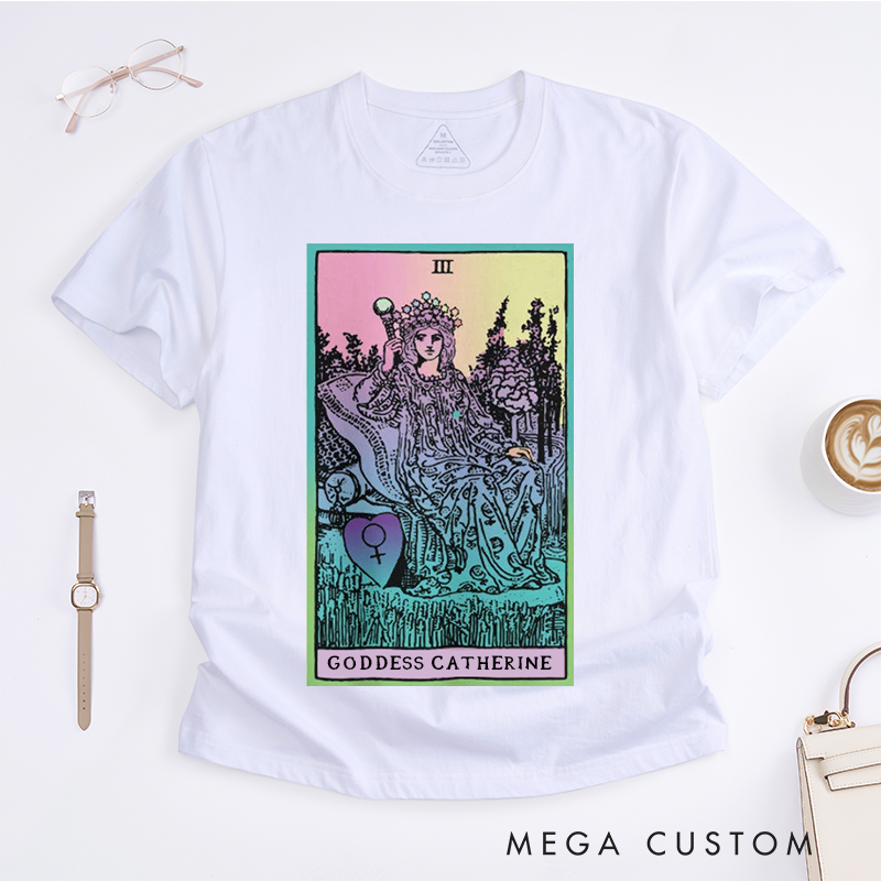 Personalized Tarot Lovers Classic T-Shirts The Empress Tarot Card Classic T-Shirt For Unique Spiritual Tee Birthday Anniversary Present