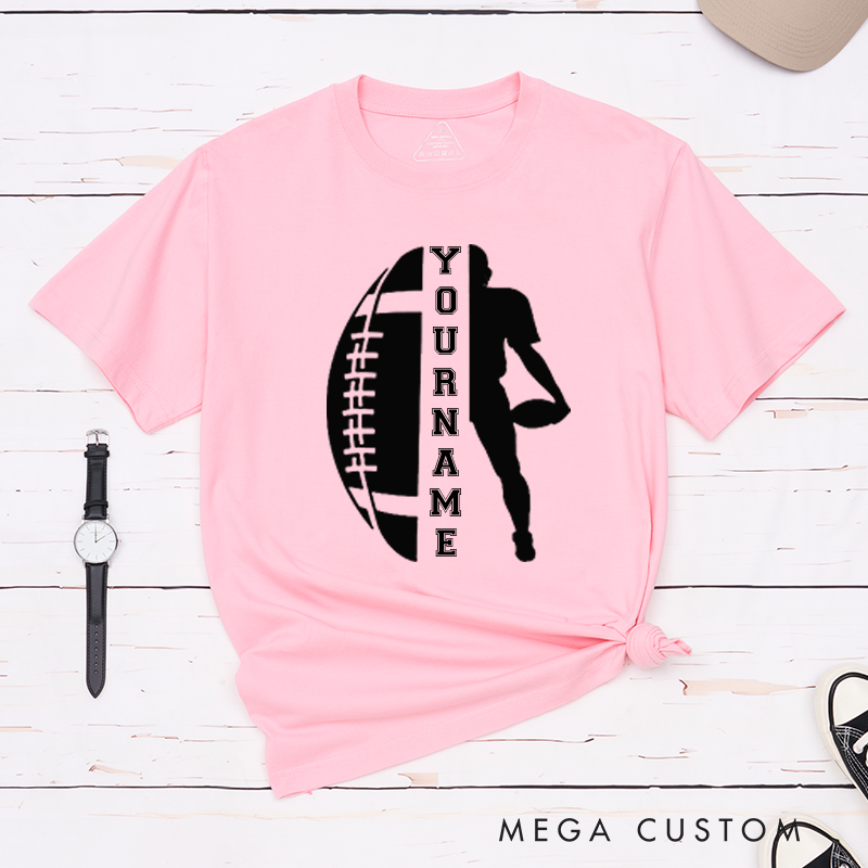 Personalized American Football T-Shirt with Custom Your Name
