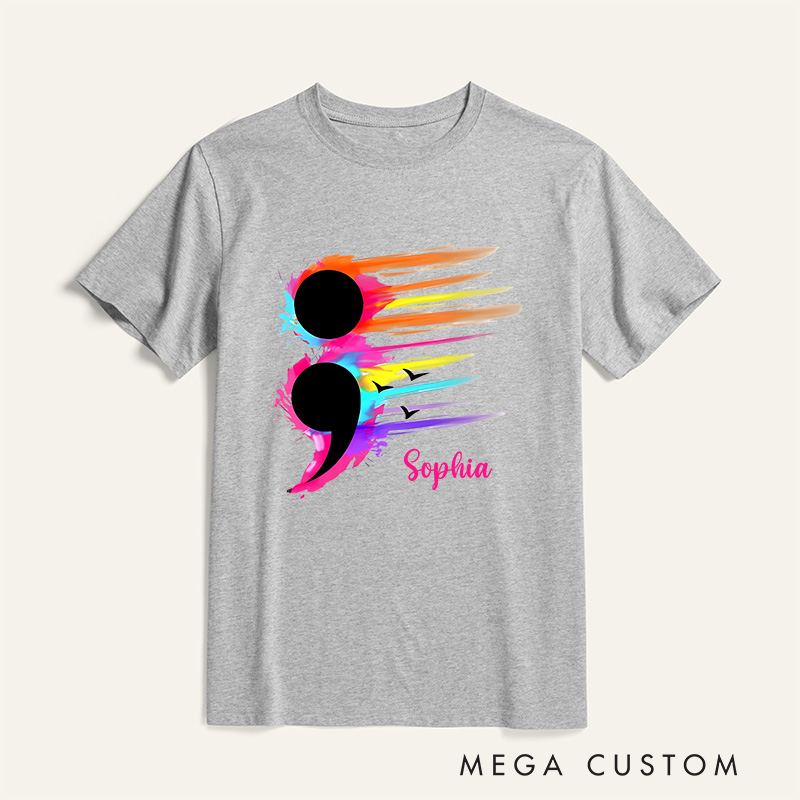 Personalized Suicide Prevention Awareness T-shirt Mental Health Gift