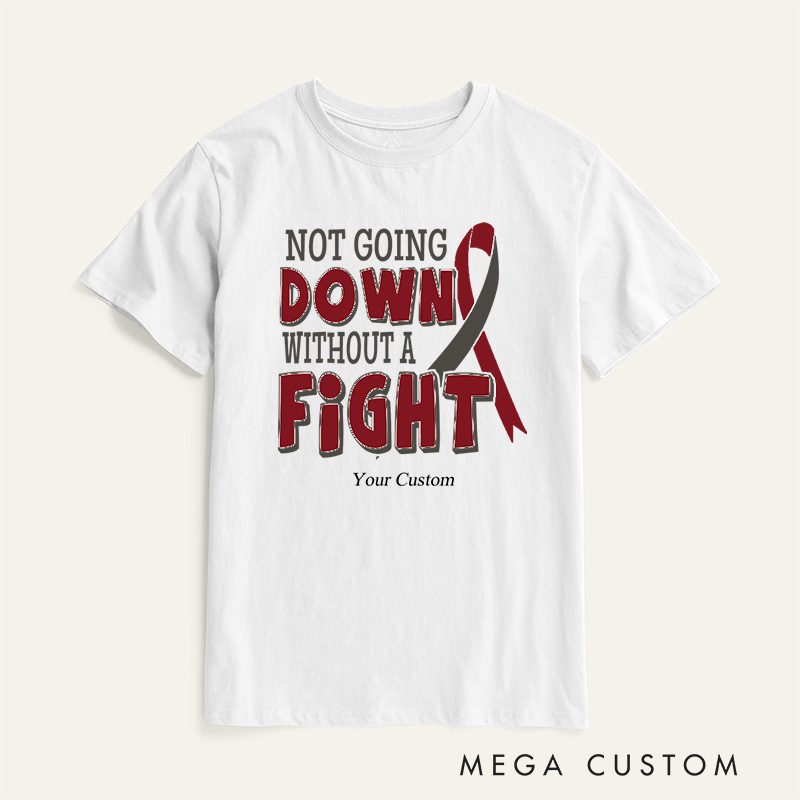 Personalized Without A Fight Head and Neck Cancer Awareness T-Shirt