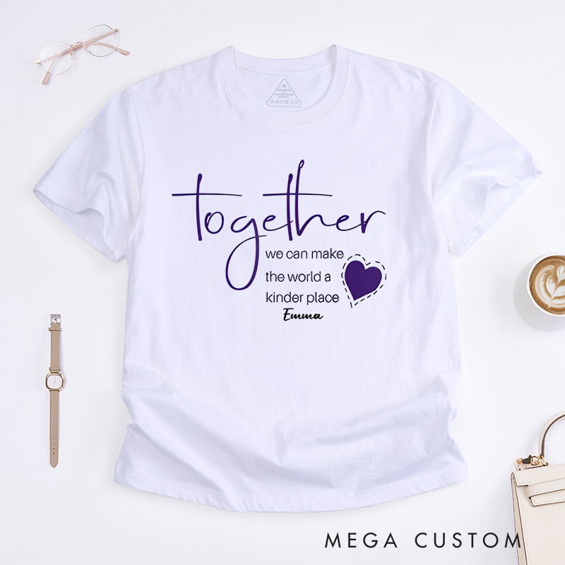 Personalized Dementia Doesn't Come with a Manual It Comes with a Daughter Who Never Gives up Alzheimer's Awareness T-Shirt