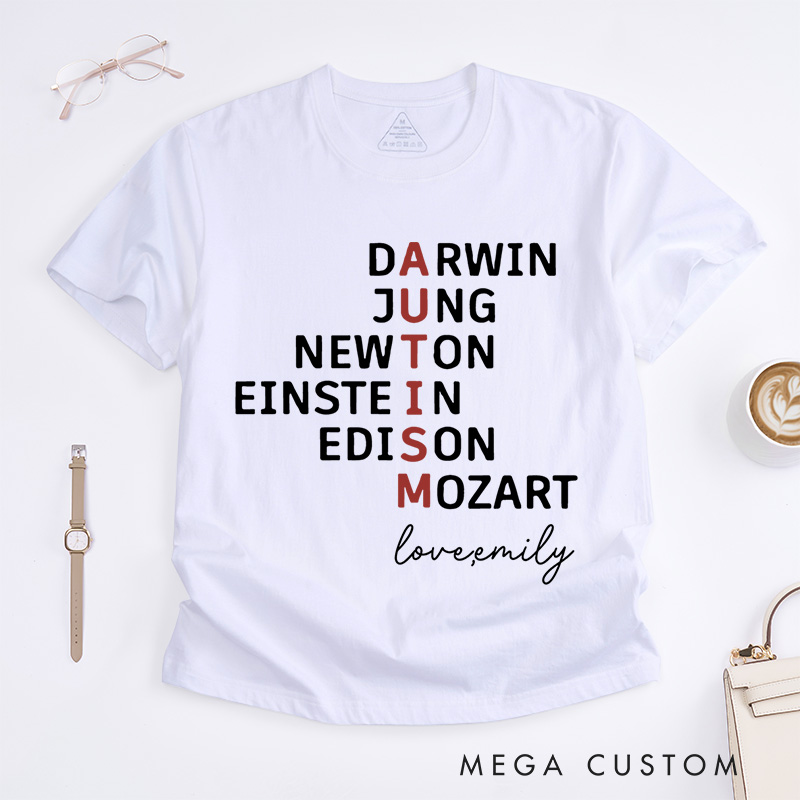 Personalized Autistic Geniuses T-Shirt Autism Support Gift