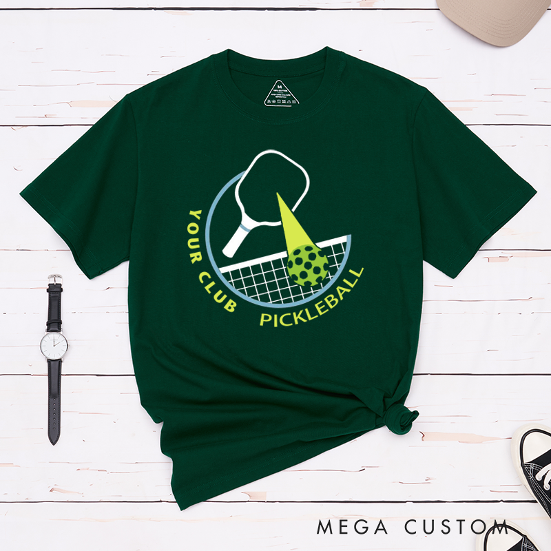 Personalized Pickleball Club T-Shirt with Customize Your Club or Tournament Name - Ace Your Style