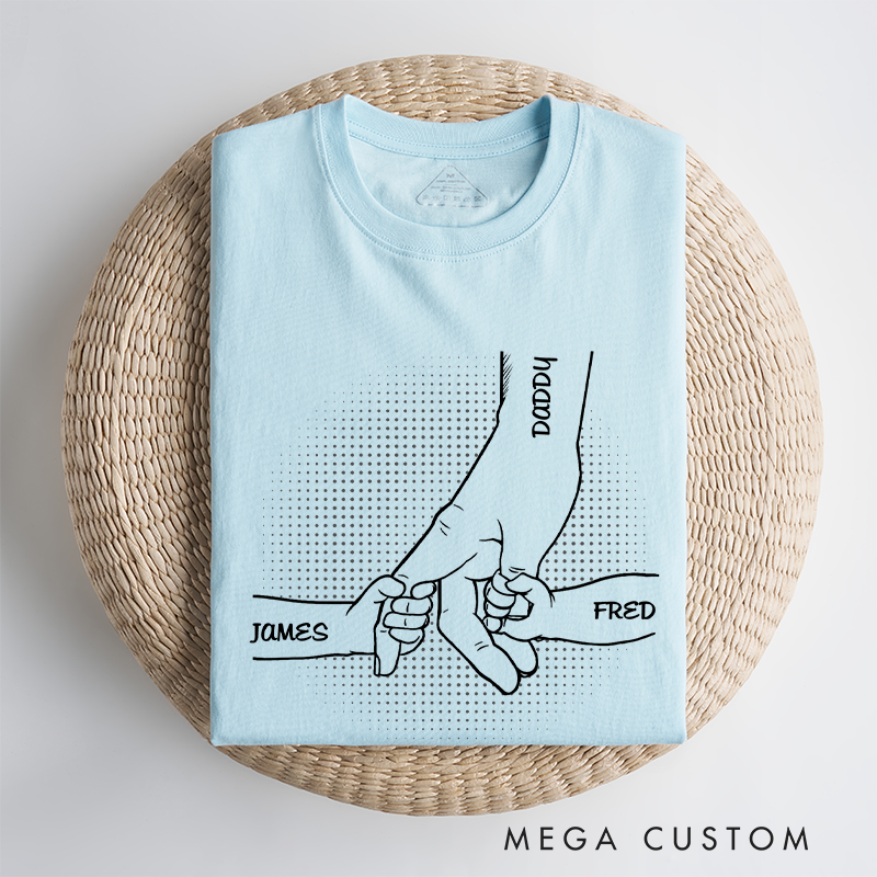 Personalized Hand In Hand I Will Always Protect You Classic T-Shirt