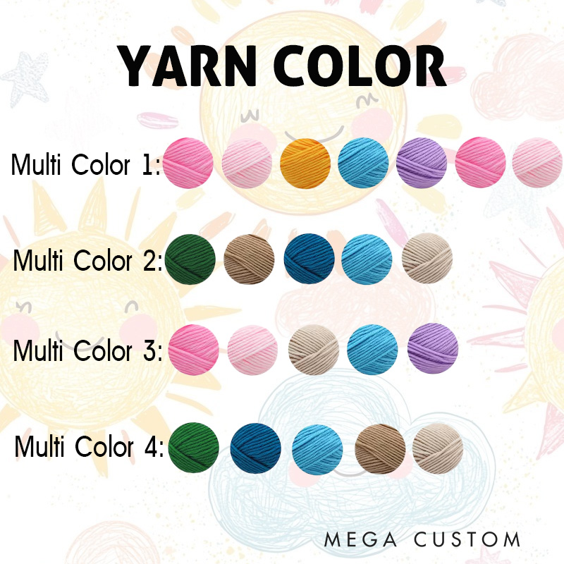 Personalized Cotton Knitted Nursery Basket Baby Shower Gift for Boy or Girl Home Storage Basket