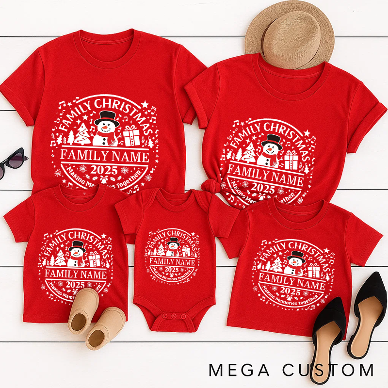 Personalized Family Matching Christmas Shirt Family Christmas Making Memories Together Shirt Family Christmas Matching Tee Christmas Gift