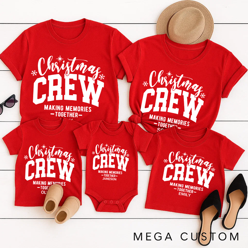 Personalized Family Matching Christmas Crew Shirt Family Matching Christmas Tees and Gift